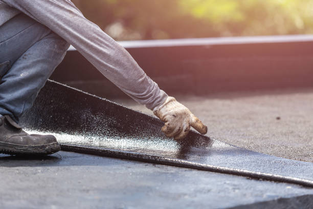 Professional Exterior Waterproofing technician working in Nelsonville, WI